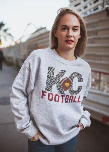 KC chiefs shirt - Kansas City Chiefs shirt - women’s chiefs shirt - leopard  chiefs